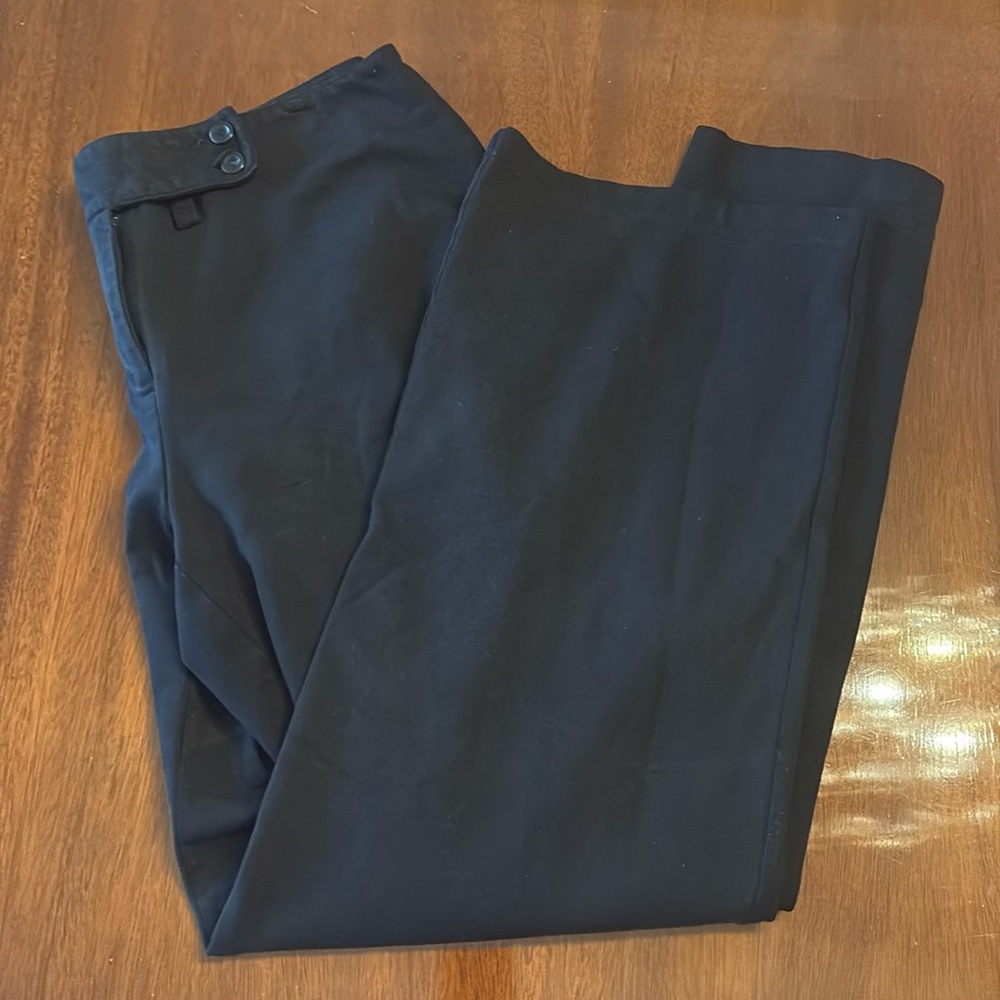 Eileen Fisher Stretch Wide Leg Black Pants- Size M